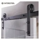 Klassiek schuifdeurbeslag zwart 2000mm