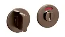 Olivari rozet toilet-/badkamersluiting rond brons mat titaan PVD Rood/Wit aanduiding