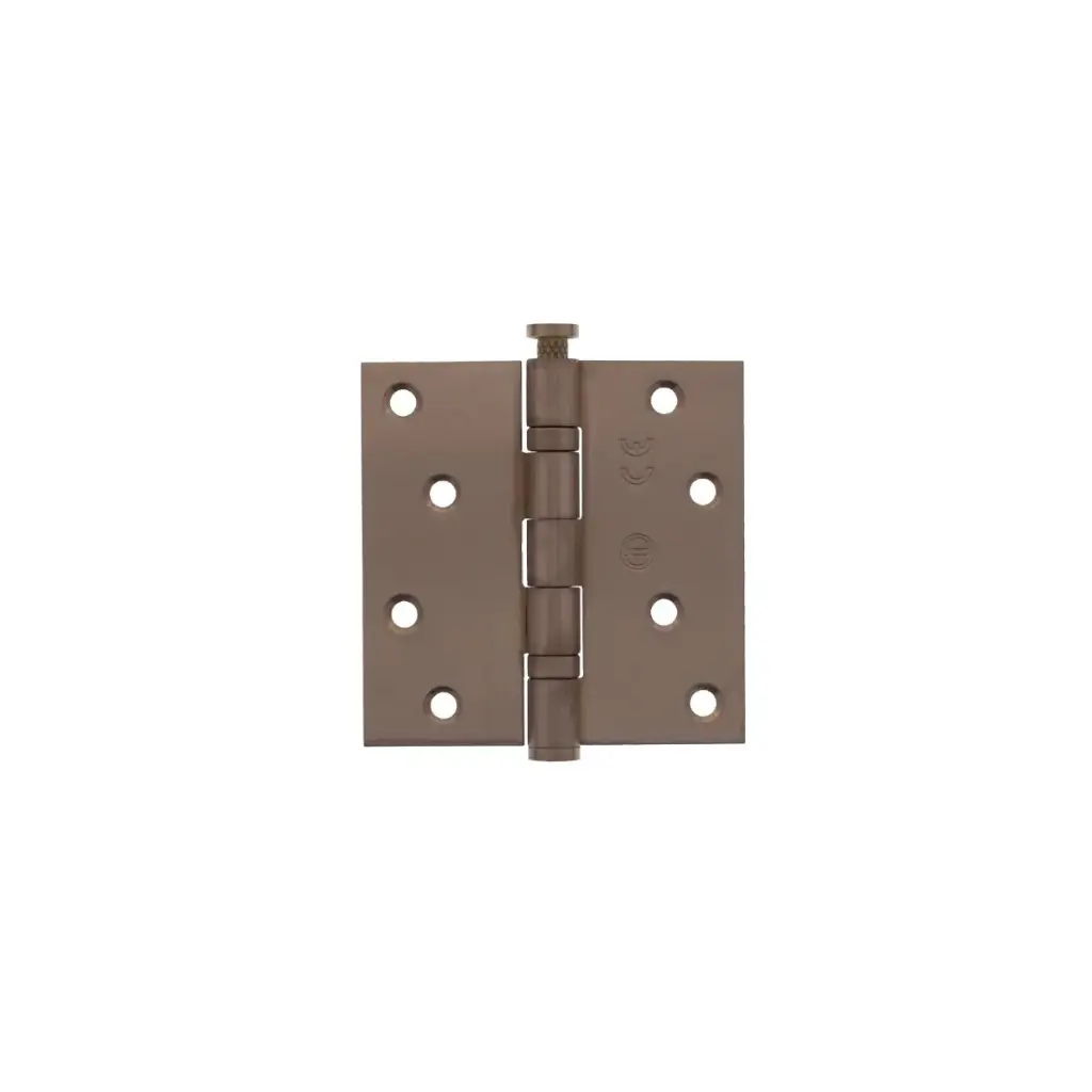 Kogellagerscharnier recht 3,5" (89x89x2,5mm) CE inclusief schroeven PVD brons