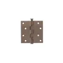 Kogellagerscharnier recht 3,5" (89x89x2,5mm) CE inclusief schroeven PVD brons